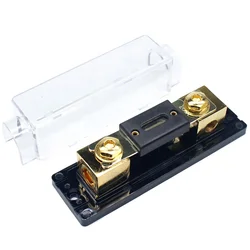 200A Inline ANL Fuse Holder 0/2 / 4 Gauge AWG ANL Fuse Block Holder with 200 Amp ANL Fuses for Car Audio Amplifier