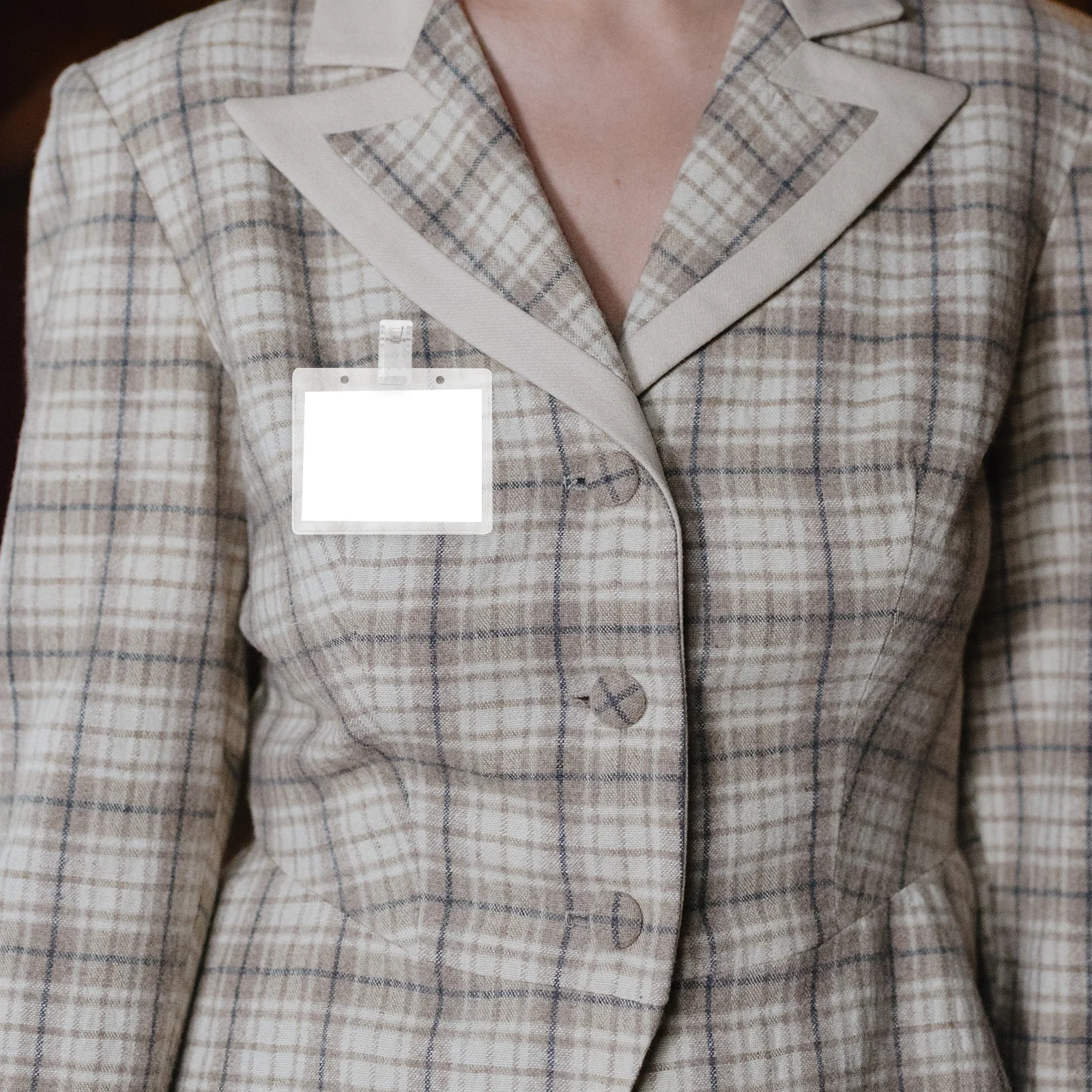 

30Pcs Id Card Clips Adhesive Badge Clip Small Spring Clip for Badge Holder Name Tag Office Meeting Event Reliable Secure