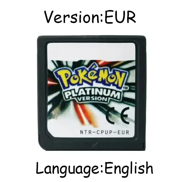 Pokemon Series DS Game Cartridge Video Game Console Card HeartGold SoulSilver Diamond Platinum Pearl Meertalig voor NDS 3DS - afbeelding 1