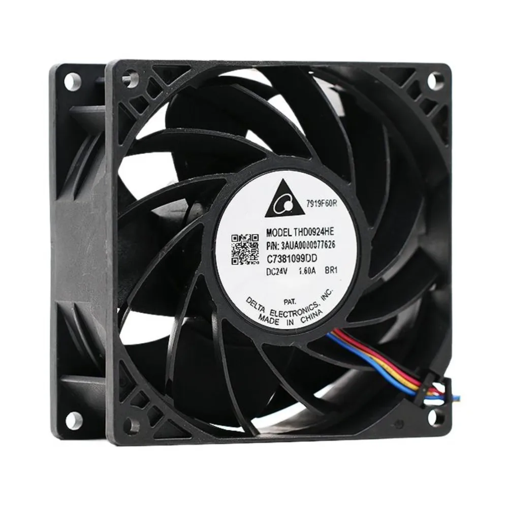 

Original for delta THD0924HE DC 24V 1.60A 9CM 9038 92mm 9238 Inverter 4-wire server Cooling Fan
