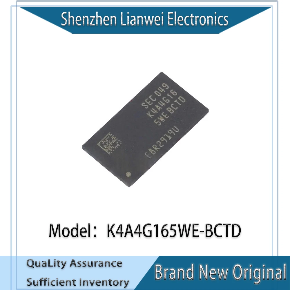 

100% New Original K4A4G165WE-BCTD K4A4G165WE IC DDR4 DRAM 4GB Chipset FBGA-96