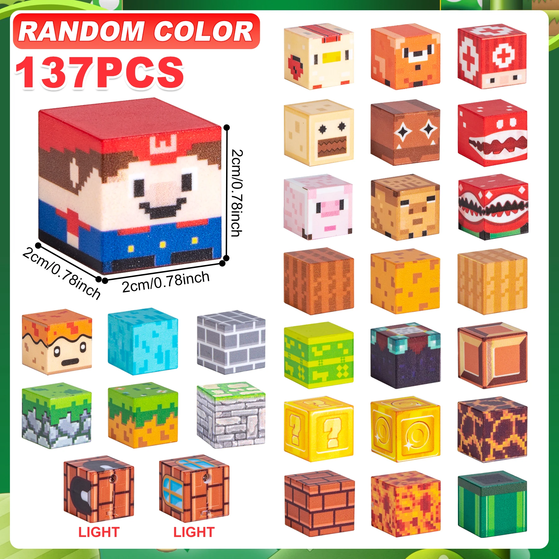 Unilabo 137 قطعة مكعبات بناء مغناطيسية مضيئة، ألعاب لعبة الجذعية المحدثة Super Bro 2025، هدايا عيد الميلاد للأطفال 3+
