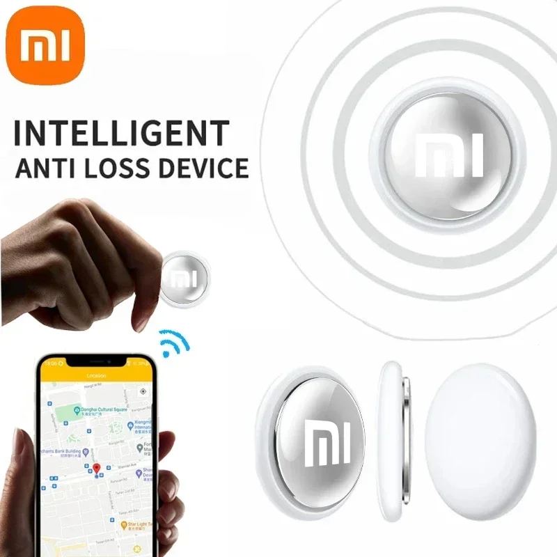 Xiaomi نظام تعقب صغير بنظام تحديد المواقع FindMy App Air Tag الذكية بلوتوث محدد الطفل مكتشف حقيبة مكافحة فقدان طوق الحيوانات الأليفة مع المقتفي جديد