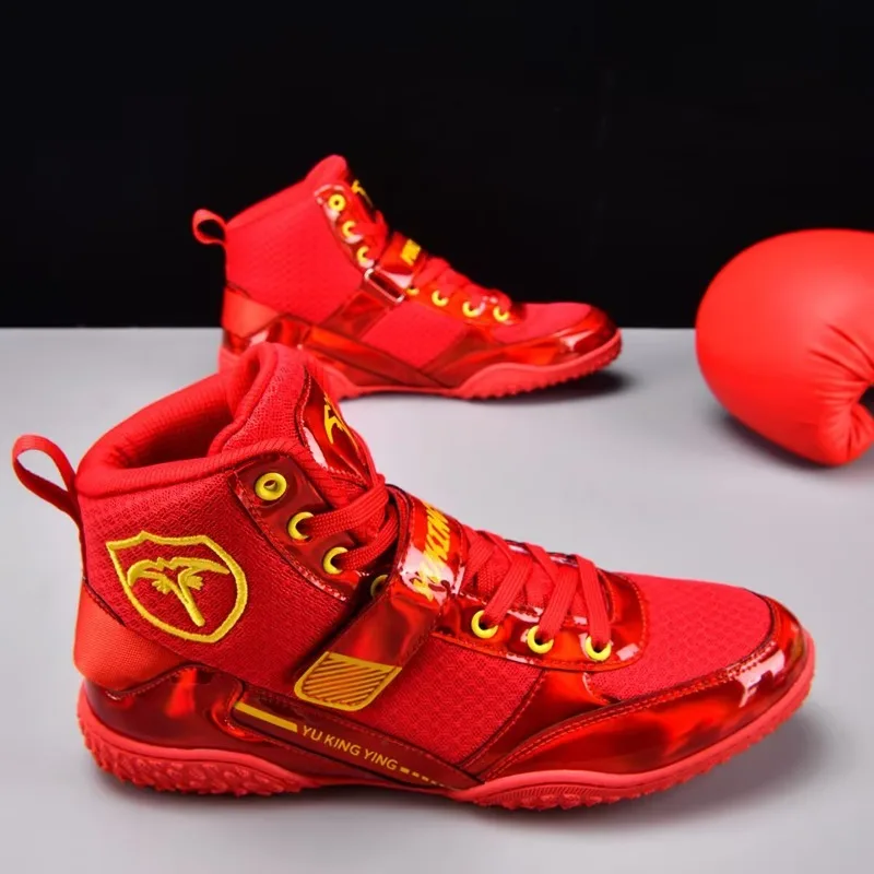 Professional Boxing Shoes Man Luxury Brand Wrestling Shoes Anti-Slippery Fighting Shoes Good Quality Gym Training Shoe For Men