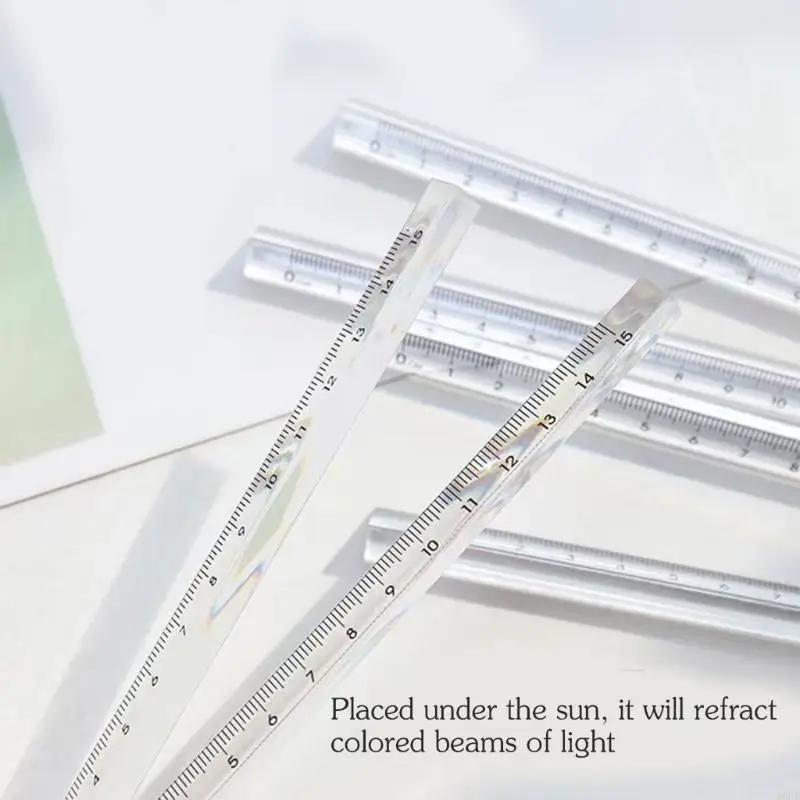 2 個クリア三角定規 15 センチメートル 20 センチメートルプラスチック描画定規測定ツール学生建築家技術製図用