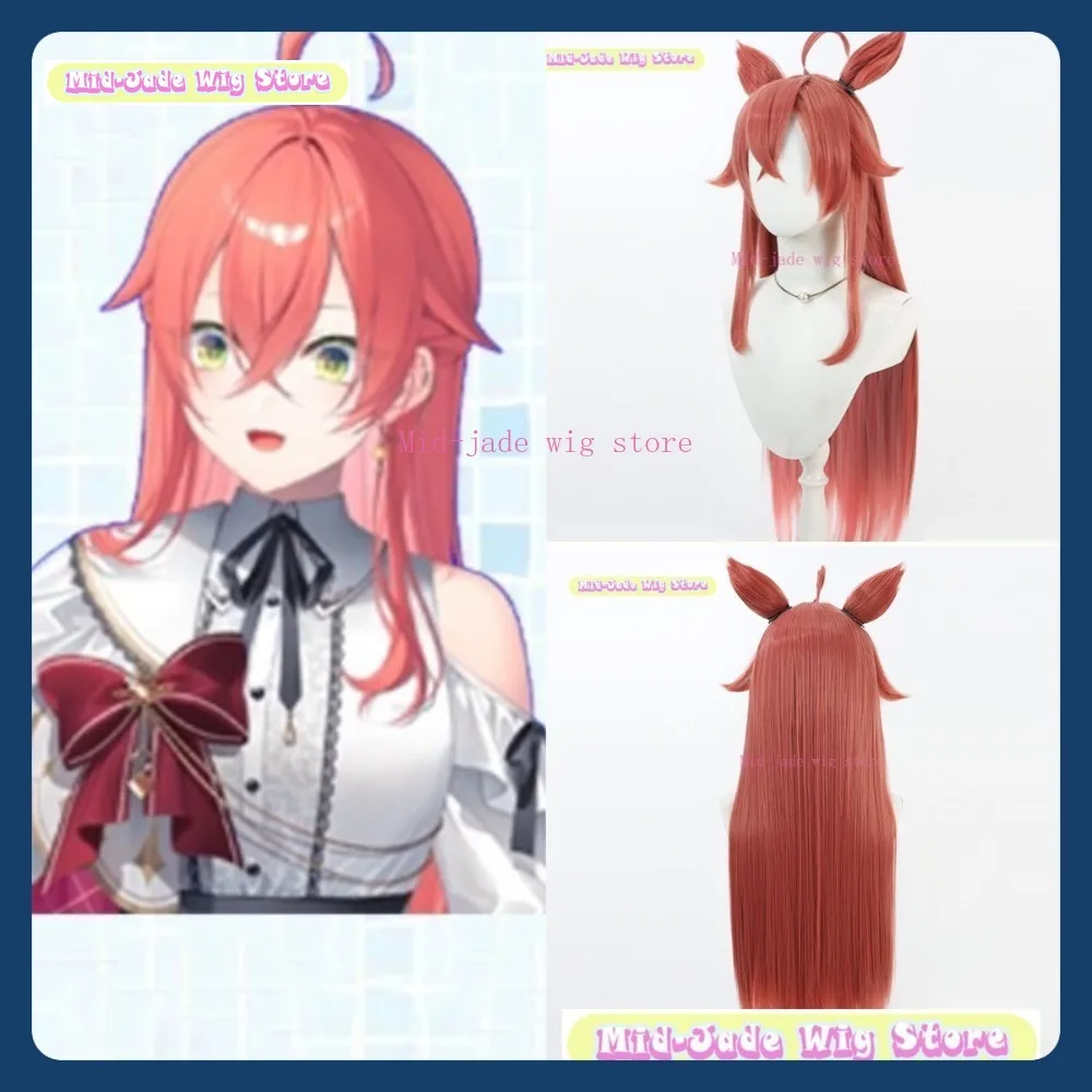 

Mid-jade Wig Store NIJISANJI Shishido Akari Cosplay Wig Anime Game Role Playing Synthetic Hair Halloween Party