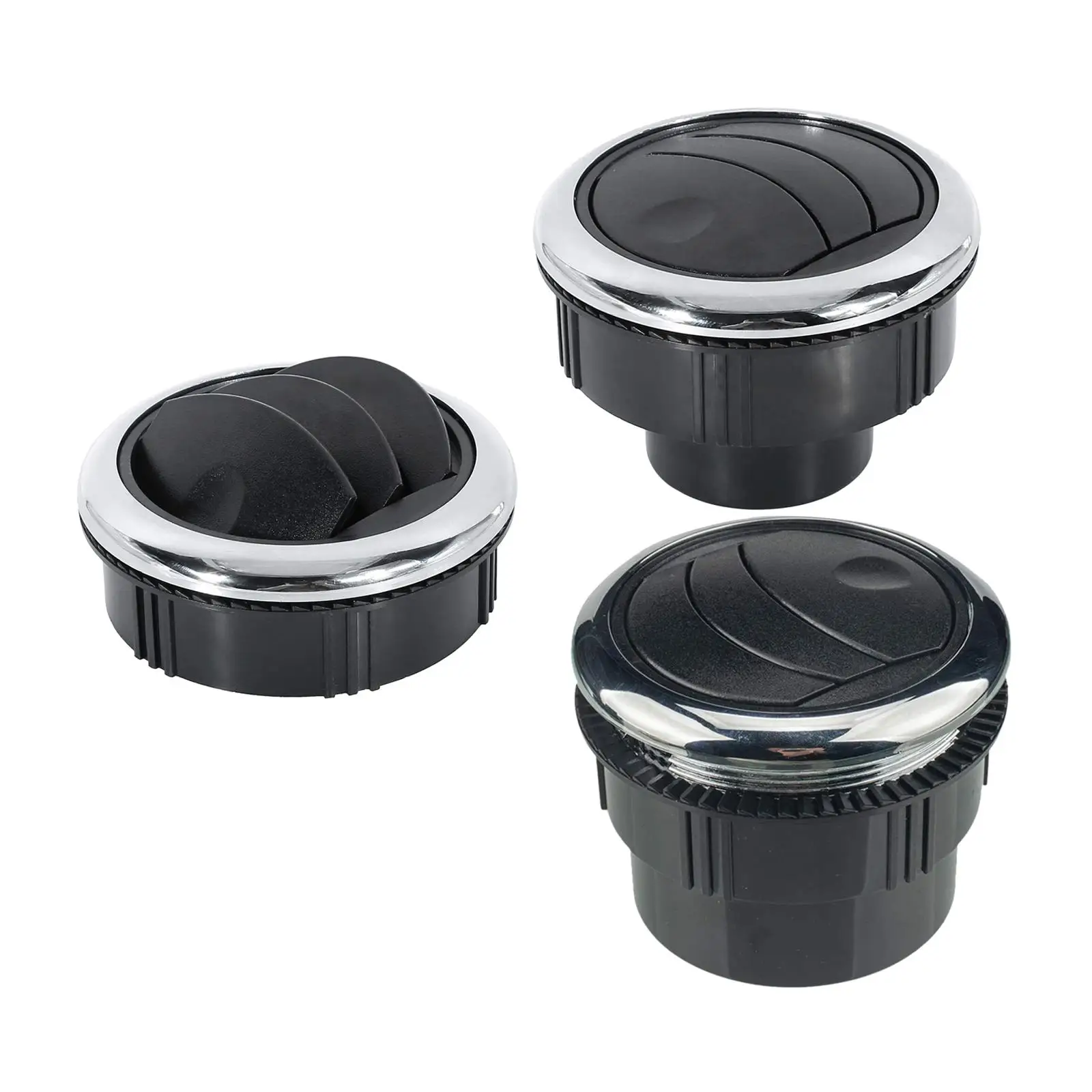 

Автомобильный дефлектор вентиляционного отверстия, круглые принадлежности, черный АБС-пластик, замена подходит для автобуса RV, автозапчасти с жалюзи, автомобильные принадлежности, квадроцикл