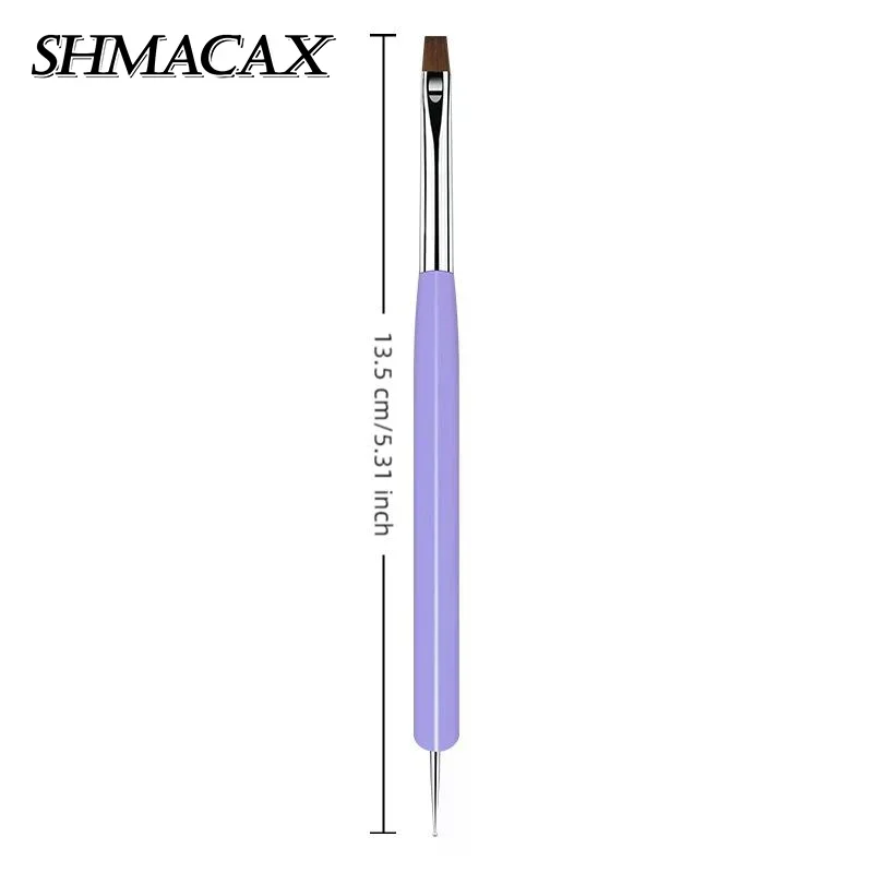 6 uds. Pinceles para decoración de uñas de Color caramelo, bolígrafo para pintar con diseño de uñas, pincel para detalles, bolígrafo de Gel para fototerapia, herramienta de dibujo, bolígrafo para manicura