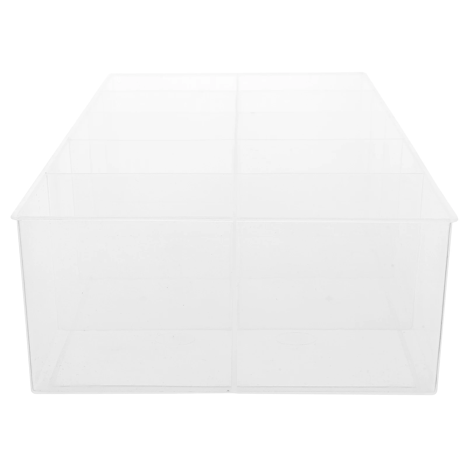 

Tea Bag Organizer Box 10 Compartments Clear Plastic Storage for Kitchen Dining Area Coffee Sugar Packet Condiment