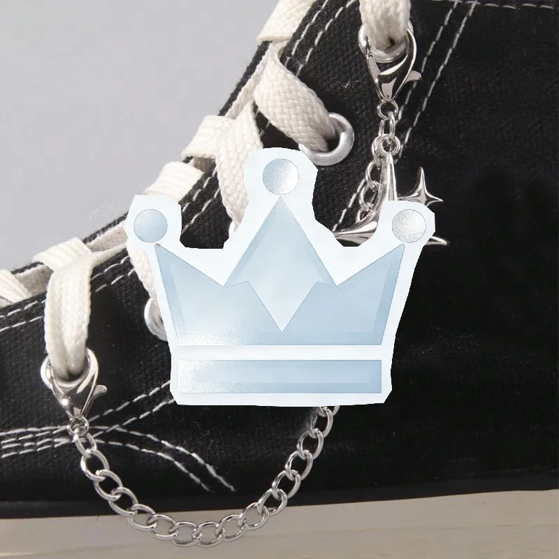 2Pcs Star Shoe Pendants Decorative Shoe Chain Charms Festival Shoe Accessories for Holiday Outfit Sneakers Ankle Boots