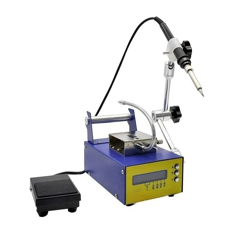 automatic soldering machine high power foot pedal tin tapping machine electric soldering iron indust