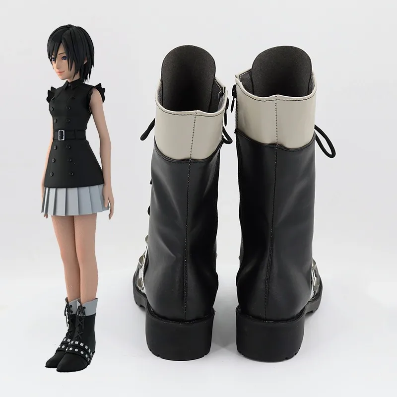 Xion 코스프레 신발 애니메이션 KH3 코스프레 소품 PU 가죽 신발 할로윈 카니발 부츠 맞춤 제작