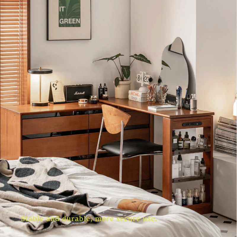 

Folding Brown Long Vanity Tables Bedroom Adult Simple Organizer House Makeup Dressers Storage Nordic Penteadeira Furniture Home