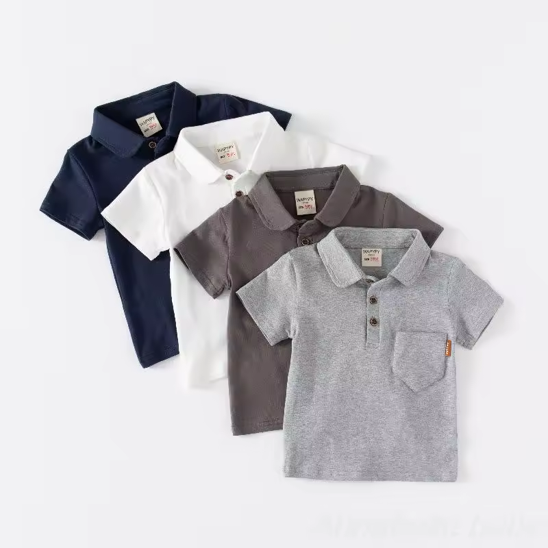 Polo T Shirt for Boys 1 to 2 3 4 5 6 7 Year Summer T Shirts Polo Shirt Toddler Girl Tees White Short Sleeve Kids School T-Shirts