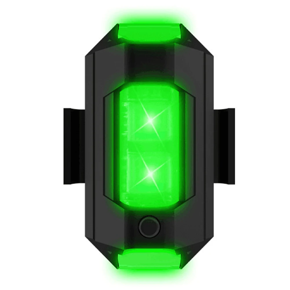 Luz LED trasera para bicicleta, lámpara de advertencia nocturna de seguridad, resistente al agua, 7 colores