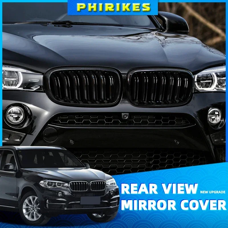 New Look Car Grille Grill Front Kidney Glossy 2 Line Double Slat For BMW X5 F15 X6 F16 X5M F85 X6M F86 Car Accessories
