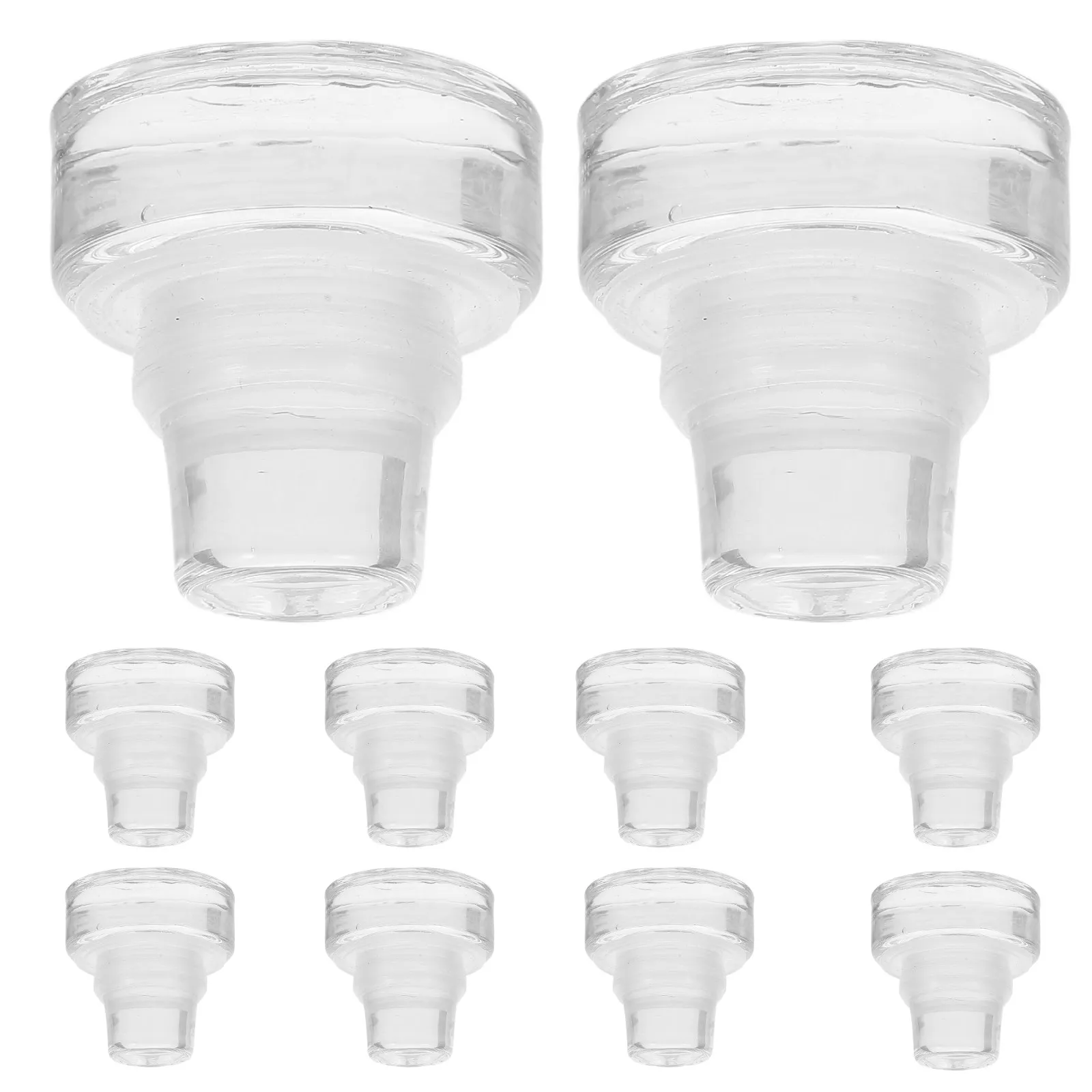 

10Pcs T-Shaped Glass Wine Stopper Reusable Tight Seal Bottle Plug for Red Wine Beer Beverage Party DIY Craft Decorative Wedding