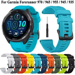 Garmin öncüsü için spor silikon kayış 965 955 güneş 945 935 745 kayış saat kayışı 22mm yedek bileklik bilezik