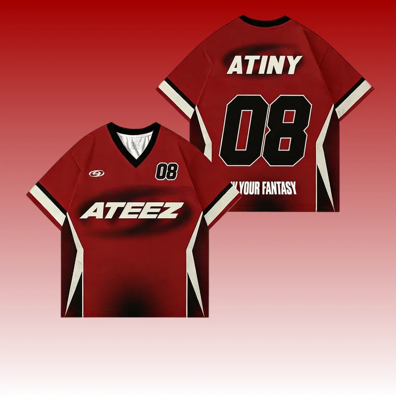 

Футболка ATEEZ In Your Fantasy Tour, футболка с коротким рукавом для мужчин и женщин, повседневная футболка с круглым вырезом, пляжная футболка для серфинга