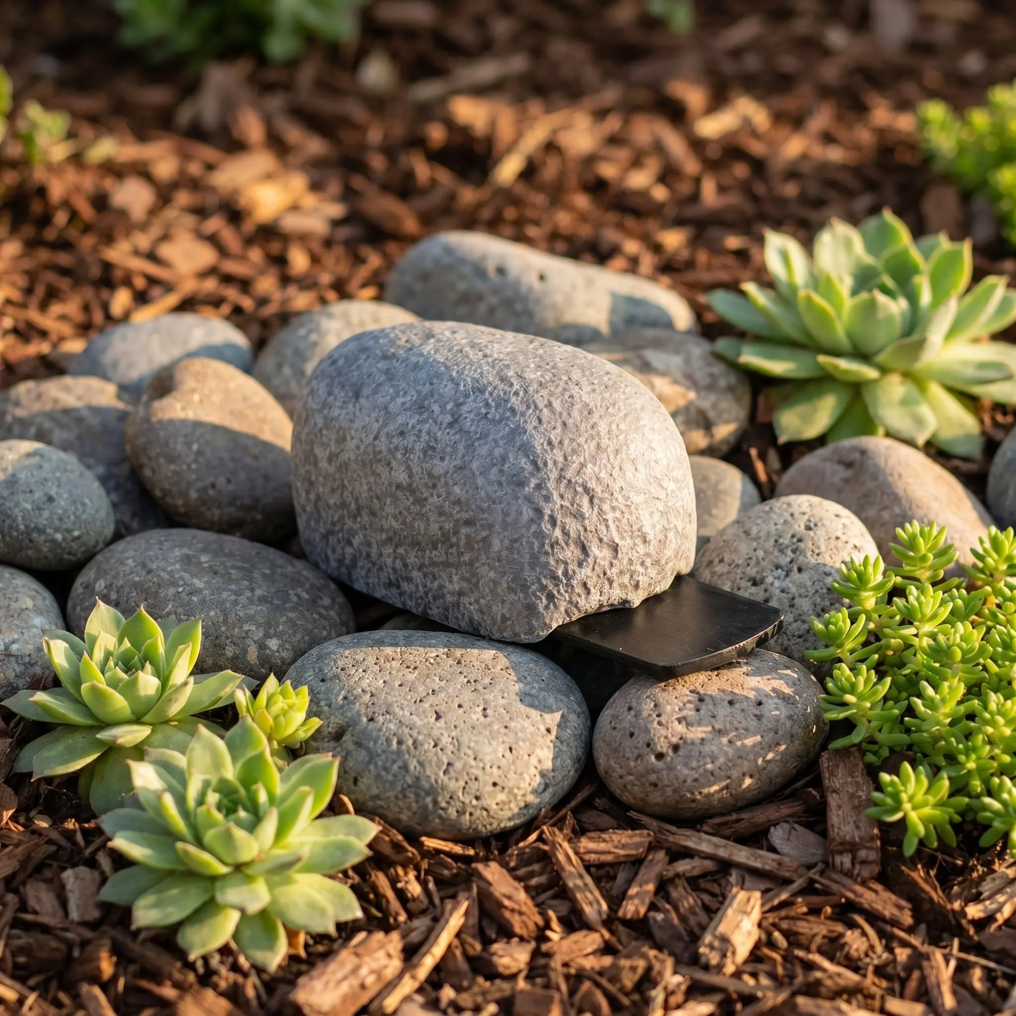Hidden Outdoor Key Storage Garden Hider for Courtyard Hiding Place outside Rock