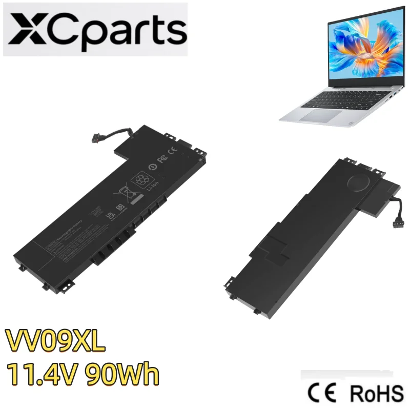 

9-ячеечный аккумулятор для ноутбука 11,4 В 90 Втч VV09XL для HP ZBook 15 G3 G4 серии HSTNN-DB7D HSTNN-C87C 808398-2C2 808398-2C1 808452-005