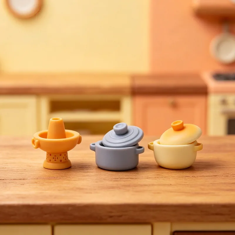 Creative Micro Landscape Miniature Simulation Casserole Scene Doll House DIY Decoration Small Ornament Figurine Accessory