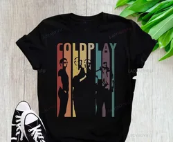 Rare Retro Cold Play Gift Family Black Unisex XS-234XL Tee Shirt Mens and Womens Clothing