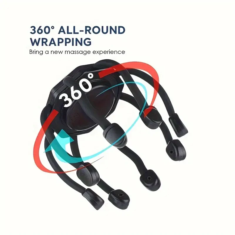 

Electric Head Massager Scalp Massage Claw Rechargeable 360 ° Rotation Soothing Scalp Decompression Relaxation Massage Device