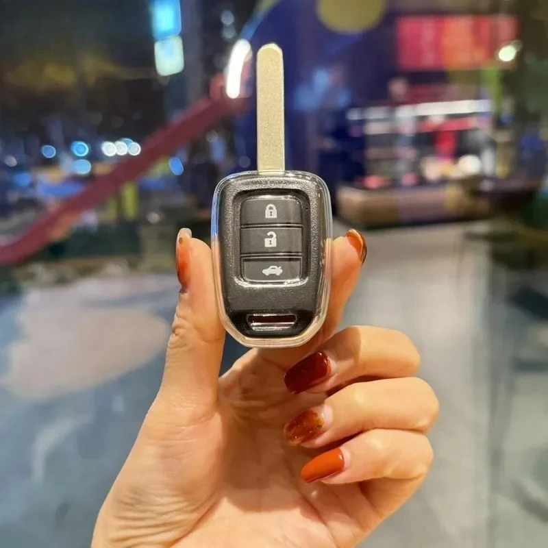 

Transparent Shell Fob for Honda Accord CIVIC CRV Jazz HR-V HRV 2013 2014 2015 2016 Car Remote Key Cover Case Accessories