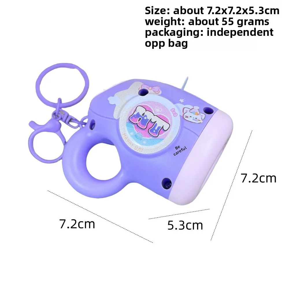 새로운 귀여운 카피바라 미니 스피커 키체인 만화 루프 플레이 녹음기 키링 플라스틱 음성 변조기 핸드백 장식 창의적인 선물