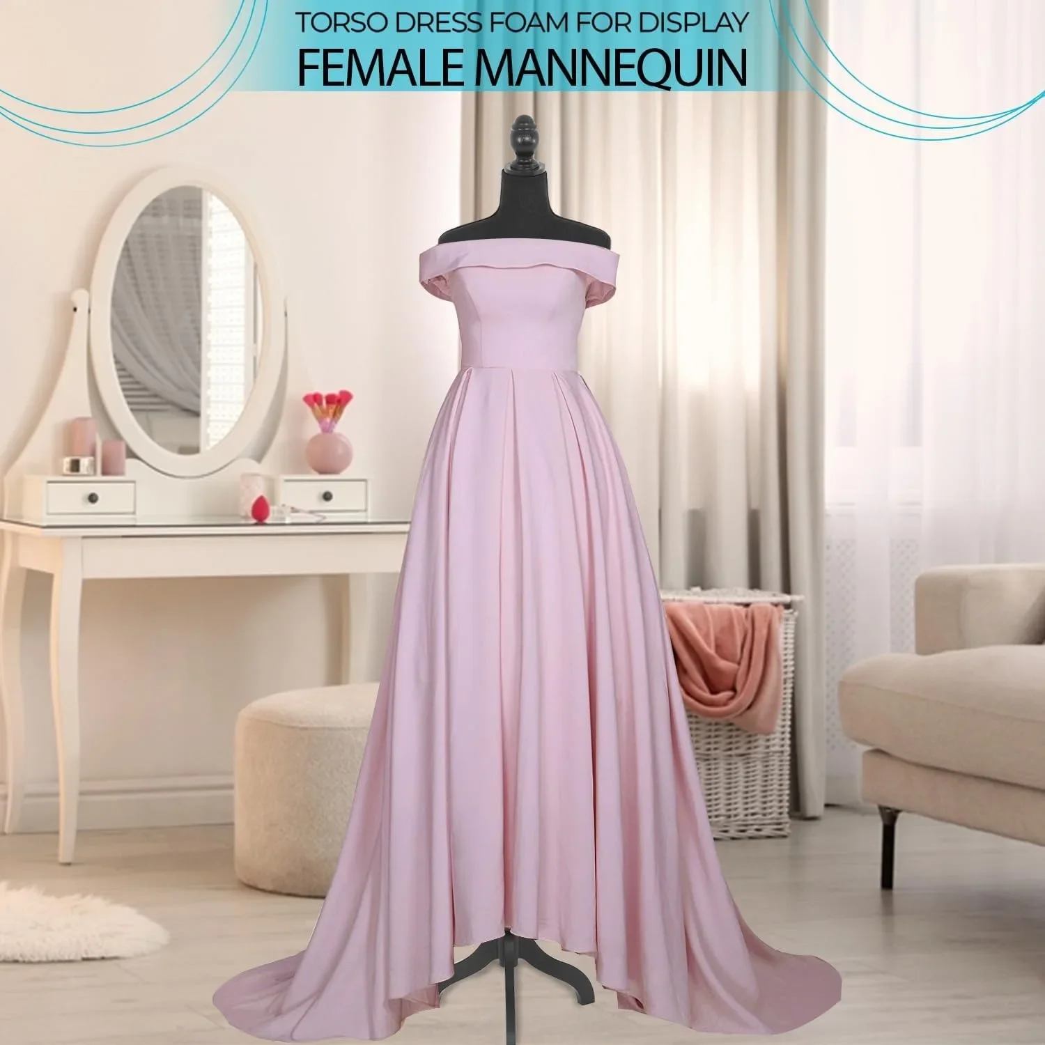 HOT Mannequin Torso Female Manikin Body Dress Form Mannequin 59-67 Inch Lightweight Height Adjustable Wooden Tripod Stand High Densi