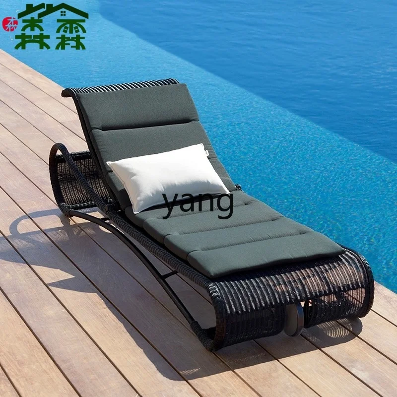 tgf في الهواء الطلق الروطان المنسوجة كرسي كرسي فناء شرفة الترفيه كرسي الشاطئ حمام سباحة ربيع حار نادي سبا #2