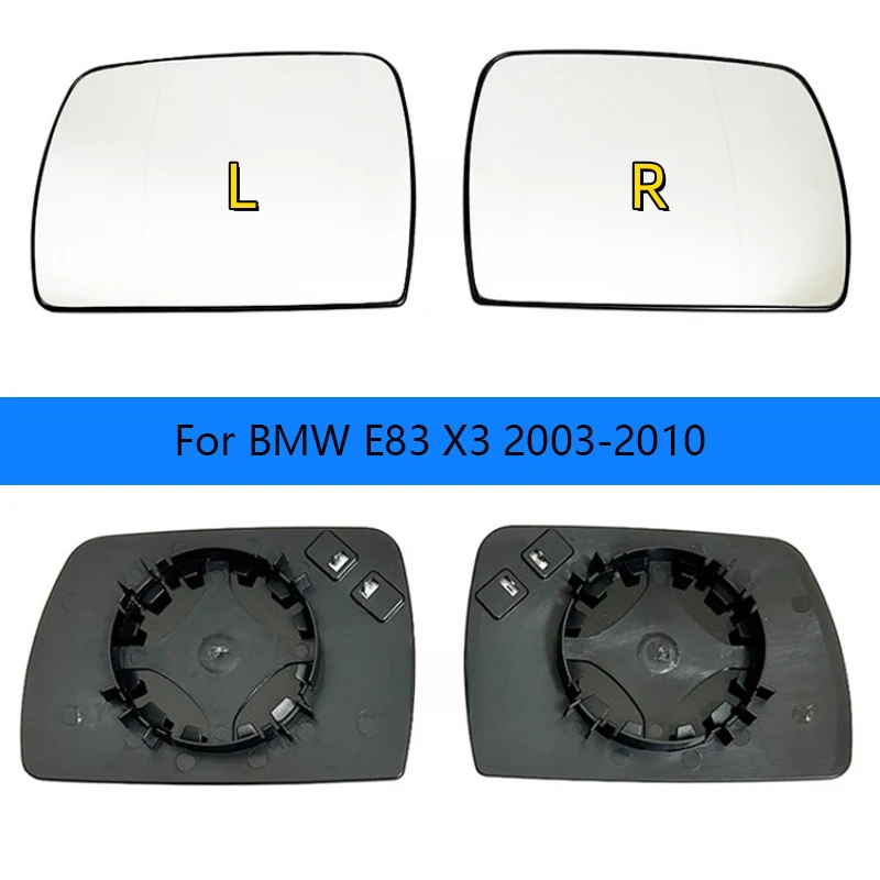 

Car Left/Right Side Heated Mirror Glass for BMW E83 X3 2003-2010 lenses Reverse lens rearview mirror reflector heating glass