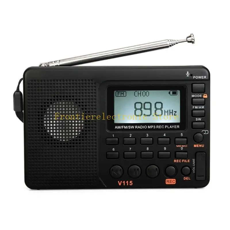 G8DB متعدد الاستخدامات V115 Radio Digital Radio Players/Recorder Full Bands Consempion رائعة للبث المحلي لتسجيل المقابلات