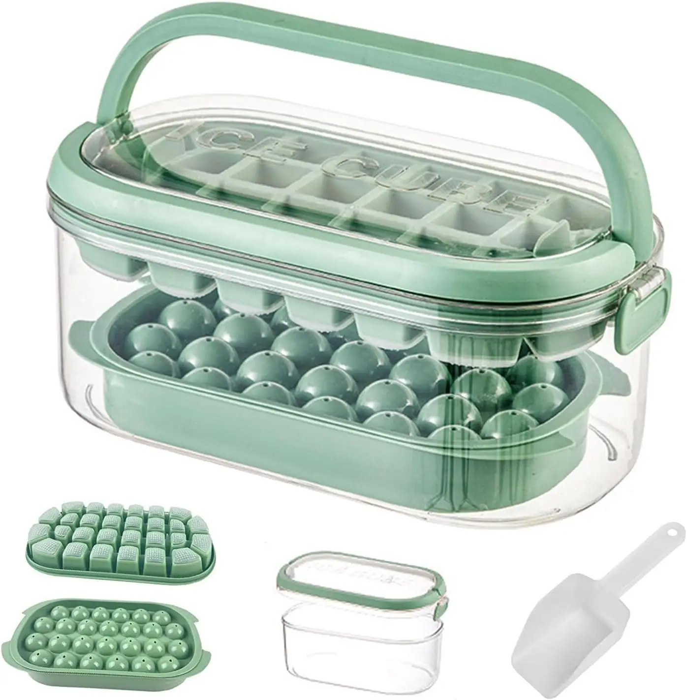 Plastic Ice Maker and Cube Tray at Great Prices Easy to Carry Freezer Ice Cream Tools