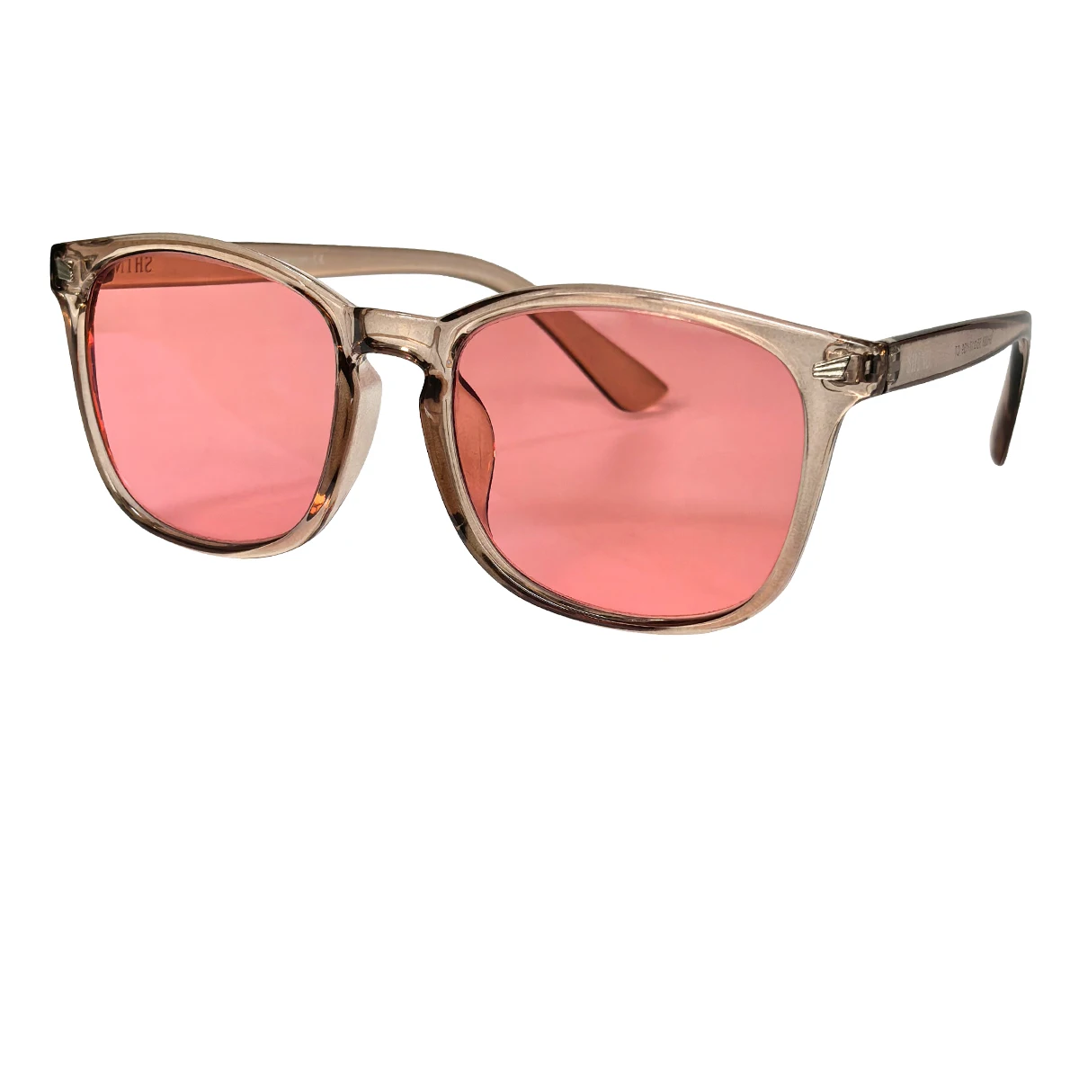 SHINU FL41 Tinted Glasses FL-41 Migraine Glasses Block 480-520nm Blue Green Light Anti Photophobia Tint Color Sunglasses Women