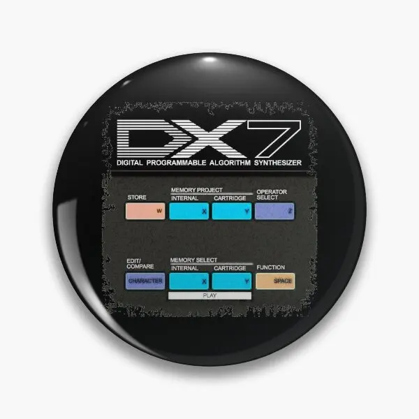 Dx7 Synthesizer Fm 80 Is 80S Synth Fm  Soft Button Pin Decor Cartoon Collar Jewelry Clothes Lapel Pin Creative Cute Gift Fashion