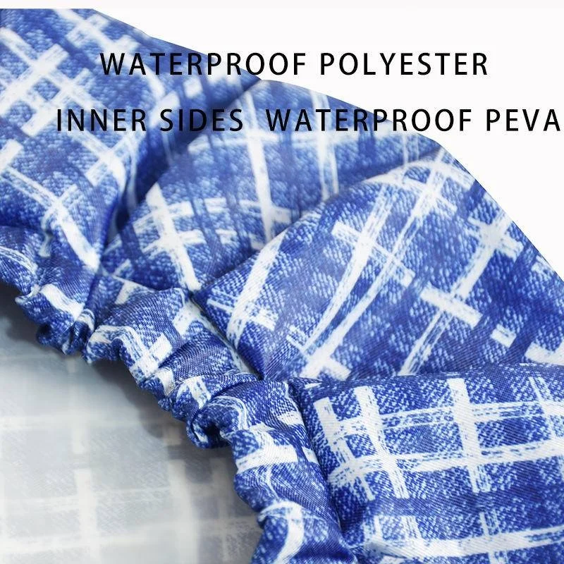 Waterproof Shower Caps Reusable Double Layers Soft Oxford Cloth Extra Large for Women Men Long Short Straight Curly Hair