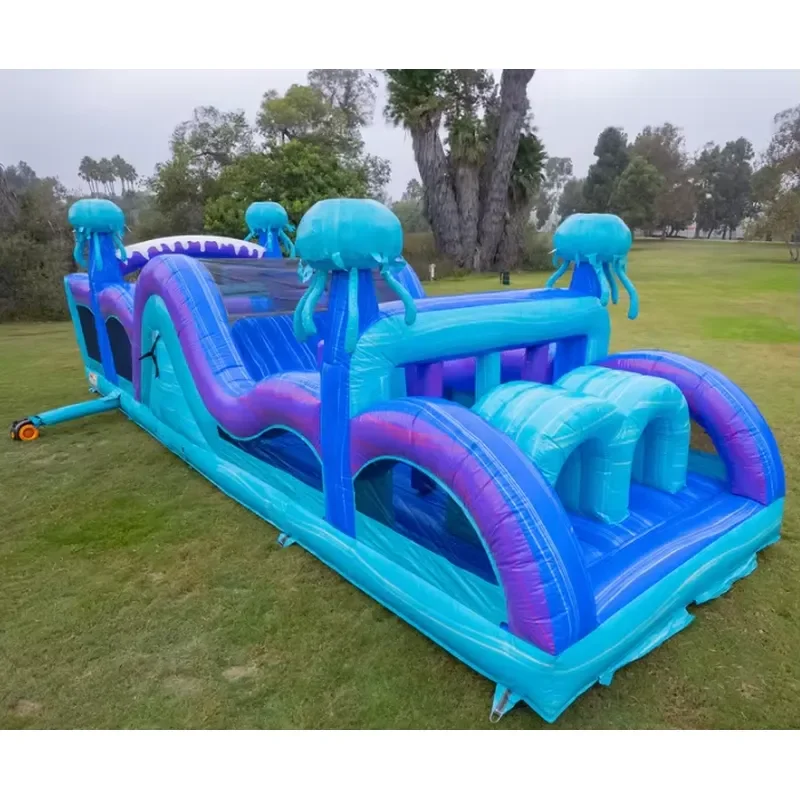 High Quality Inflatable Obstacle Course Jellyfish Slide Inflatable Bounce for Outdoor