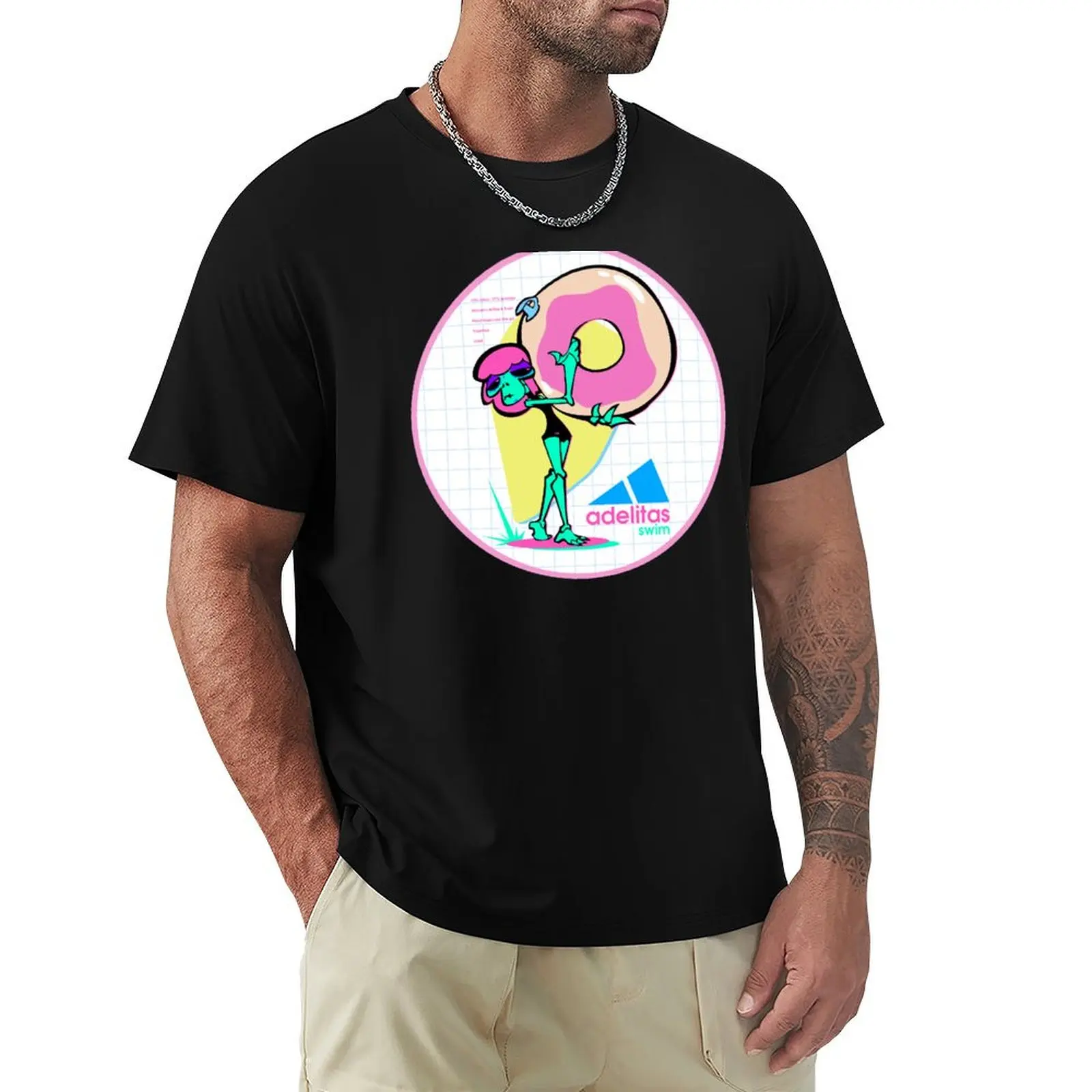 Traje de baño Catrina Gutierrez - Camiseta Adelitas Swim, camiseta básica informal de algodón de manga corta