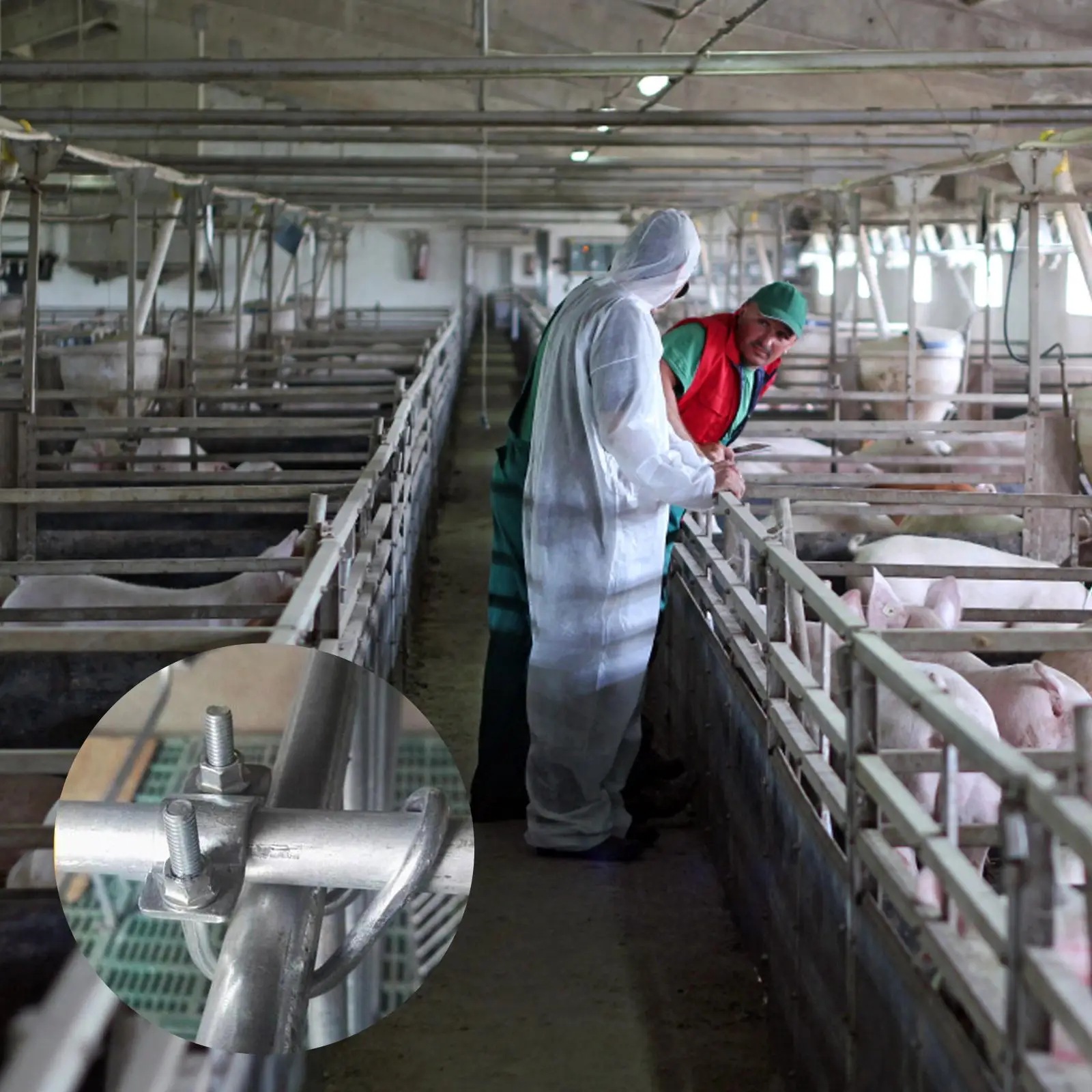 2Pcs U Shape Pipe Clamp Tube Buckle Material Pipe Clip Easy Install Practical Design Smooth Surface