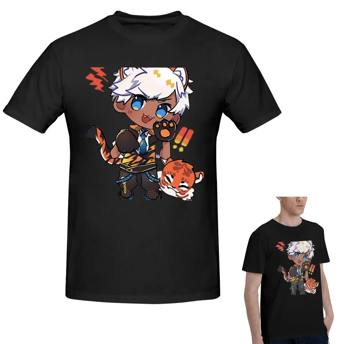 

100% Cotton Obey Me Mammon Premium Scoop T-Shirt Men's Classic Oversized T Shirt Men O-Neck Summer Shirts Tops S-6XL