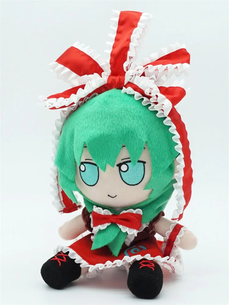 Fumo TouHou Project Hina Kagiyama Cosplay pluszowa lalka wypchana zabawka Plushie figurka poduszka siedząca kolekcja dla fanów prezent