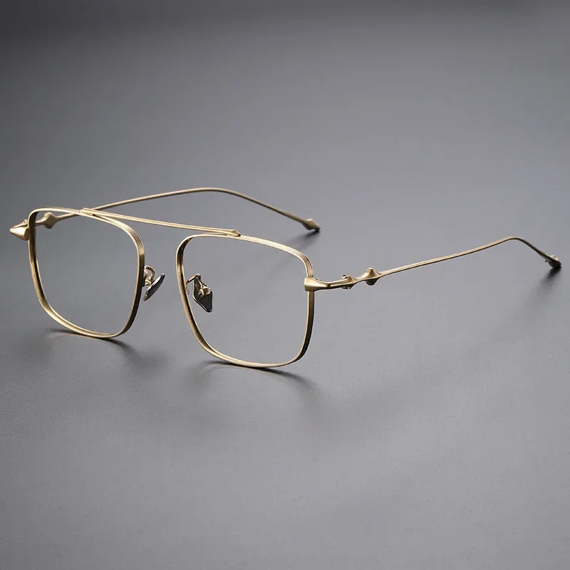 OLLYMURS ريترو الطيار الرجال النظارات الطبية الإطار خفيفة العصرية سبائك التيتانيوم حجم كبير النظارات البصرية النساء M1910