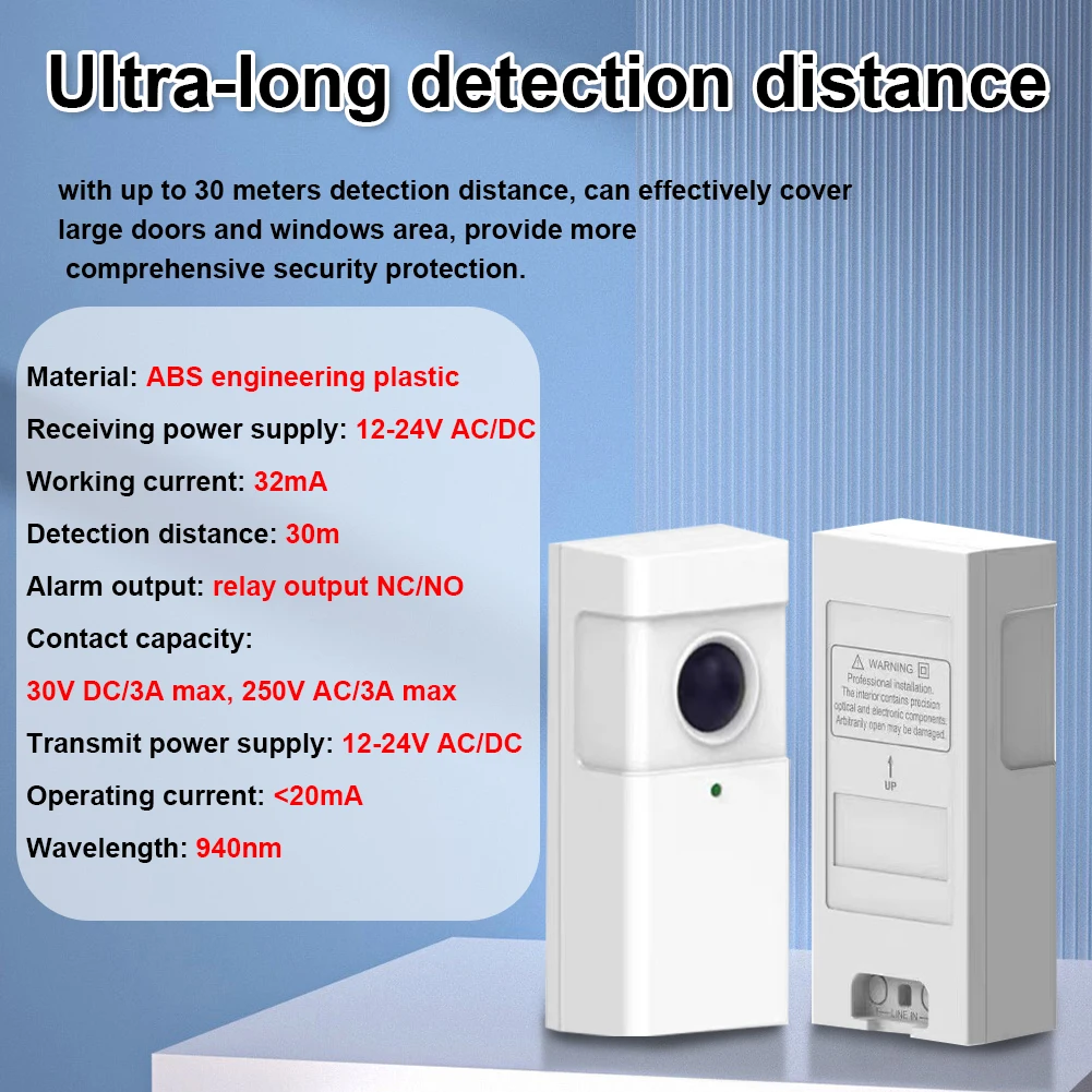 Automated Gate Safety Infrared Photocells Infrared Sensor Kit Safe Infrared Sensor for Automatic Garage Door Window Opener