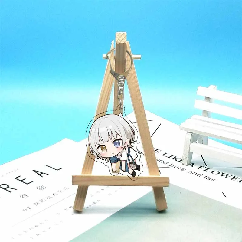 Anime BanG Dream Acrylic Keychain Cartoon Figure Toyama Kasumi Hanazono Tae Ushigome Rimi Pendant Keyring  For Girls Gift 6cm