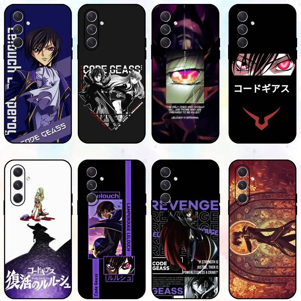 

Code G-Geass Lelouch Lamperouge Phone Case For Samsung Galaxy A73,A72,A71,A70,A53,A52,A51,Others Soft Black Shell