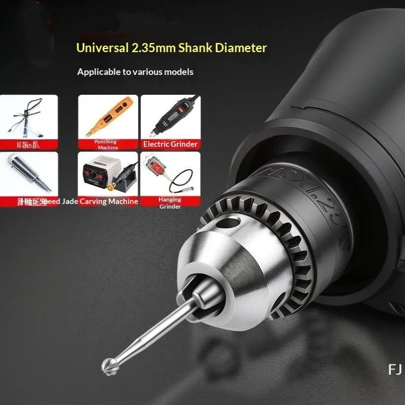 [YU]6pcs 0.3-2.3mm Ball Burs Hss Jewelry Engraving Carving Knife 2.35 Shank Olive Amber End Mill Router Bit Wood Milling Cutter