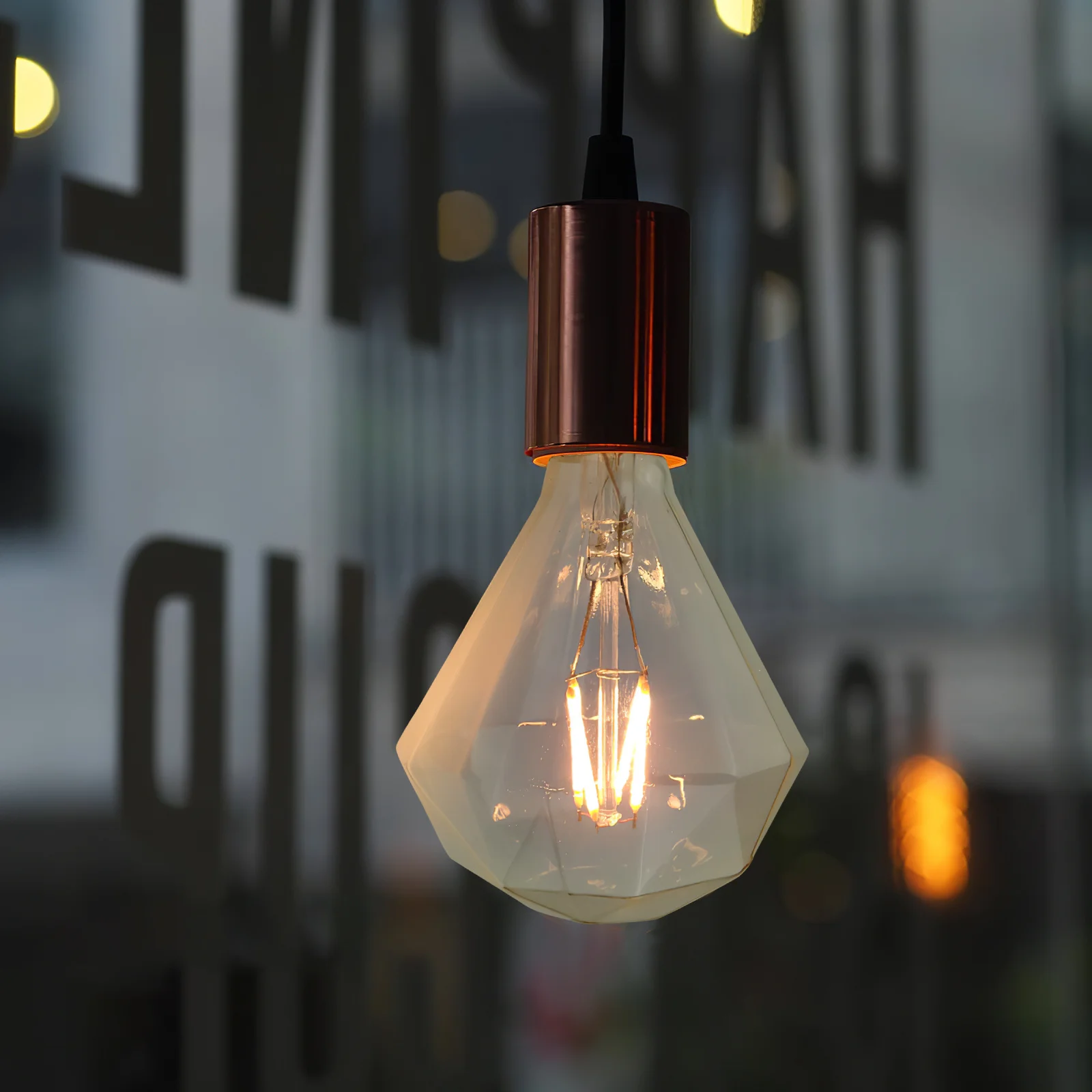 

Vintage Led Filament Bulb E27 Base Clear Glass Warm Glow Decorative Edison Light For Home Office Indoor Outdoor Ambient