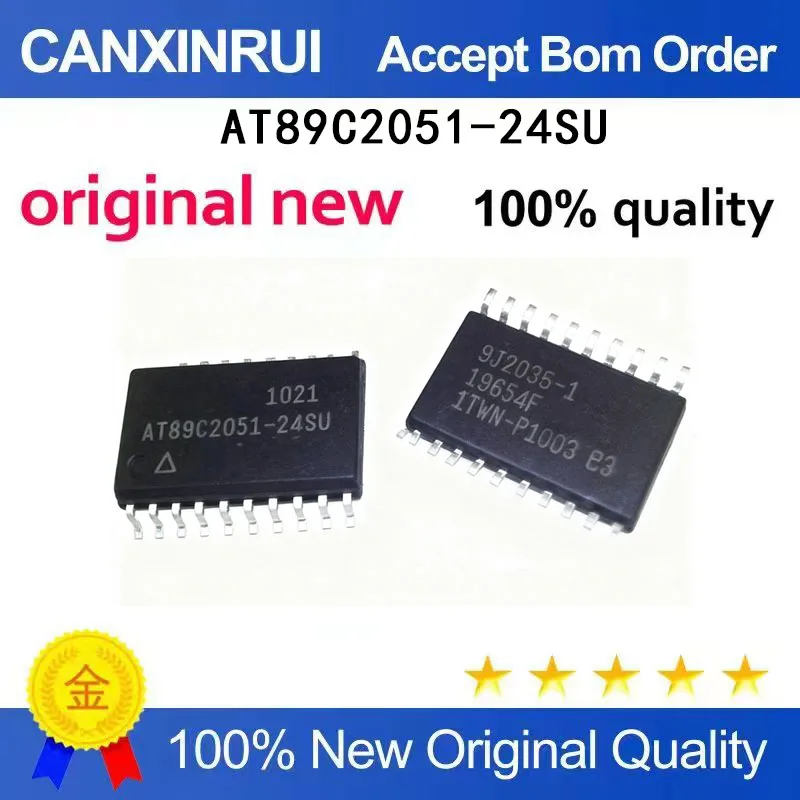 (5-100 Pieces) New stock AT89C2051-24SU wide body SOP
